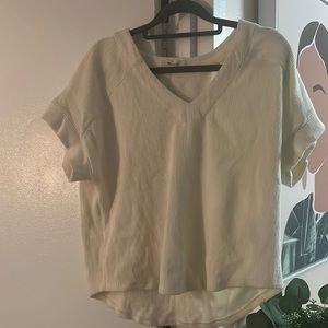 Madewell textured v-neck